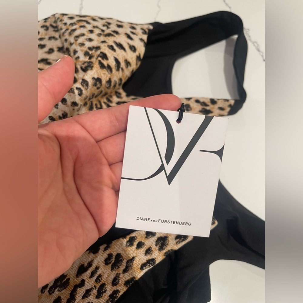 Diane Von Furstenberg NWT Arianna Animal leopard cheetah Dress 8 indie sleaze - Picture 8 of 15